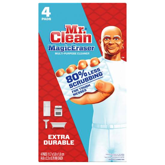 Mr. Clean Magic Eraser Extra Durable Cleaning Pads With Durafoam (4 ct)