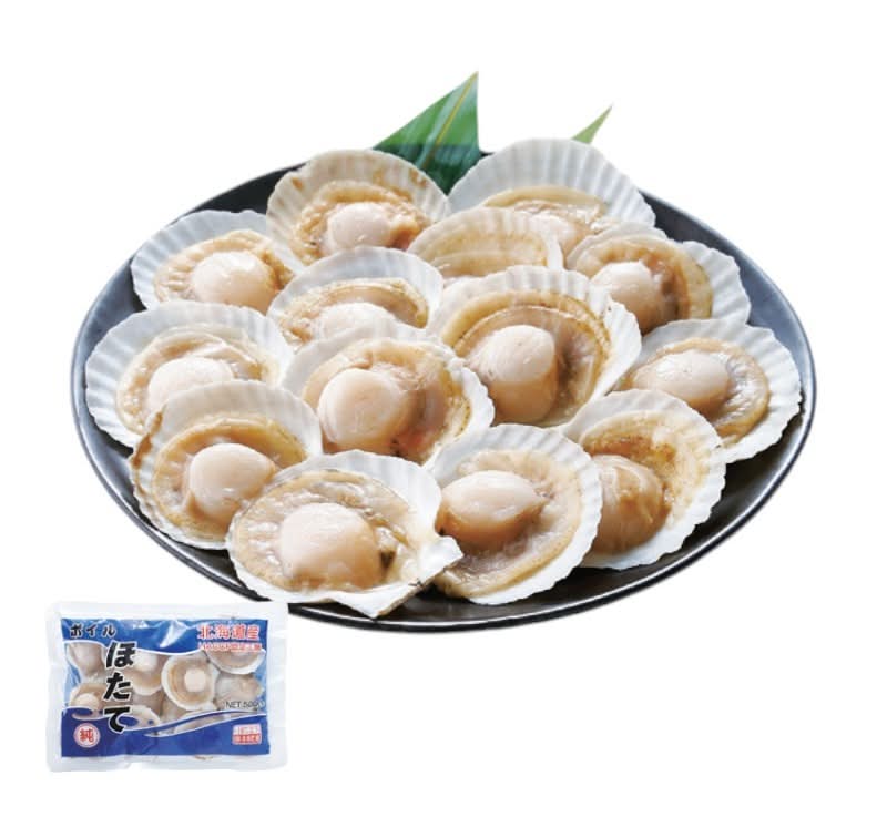冷凍半殼扇貝(每包約300g) <1Bag包 x 1 x 1Bag包>