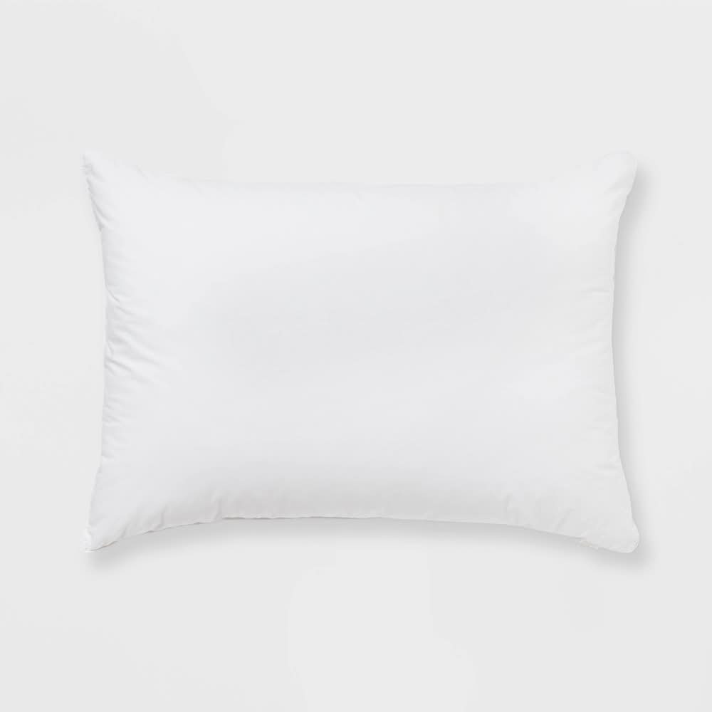 Threshold Machine Washable Medium Performance Bed Pillow, Standard/Queen, White