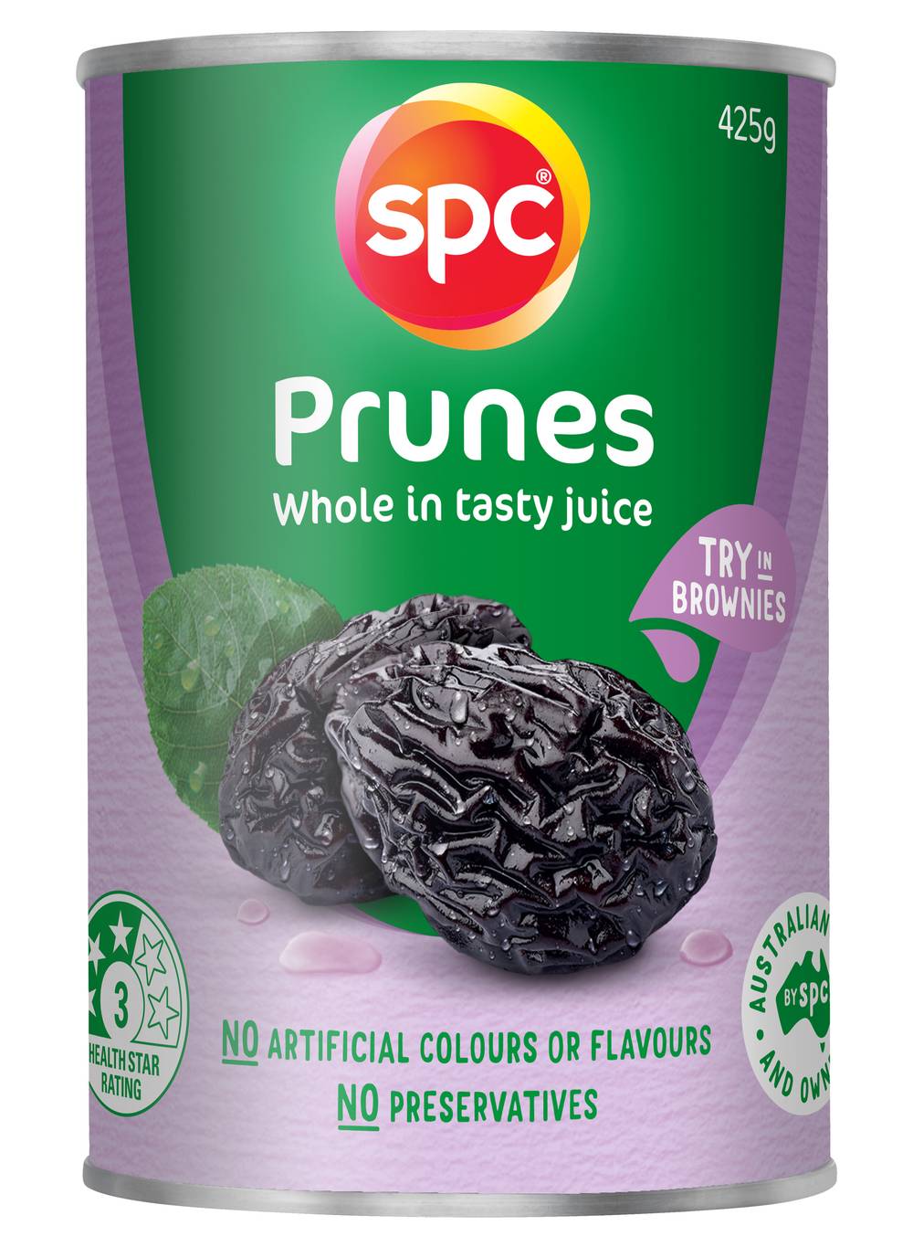 SPC Whole Prunes in Juice Canned Fruit (425g)