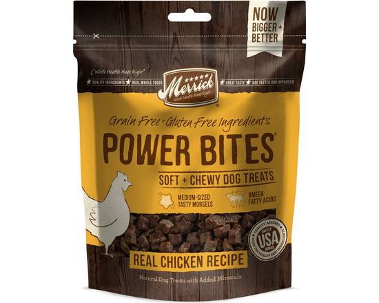 Merrick Power Bites Real Chicken Dog Treats (6 oz)