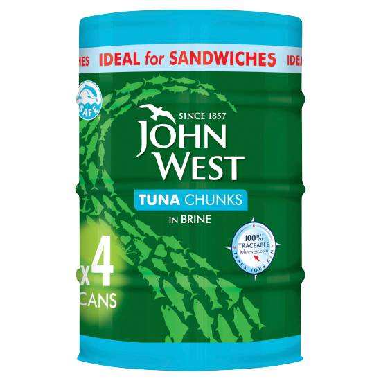 John West Tuna Chunks in Spring Water (4 pack)