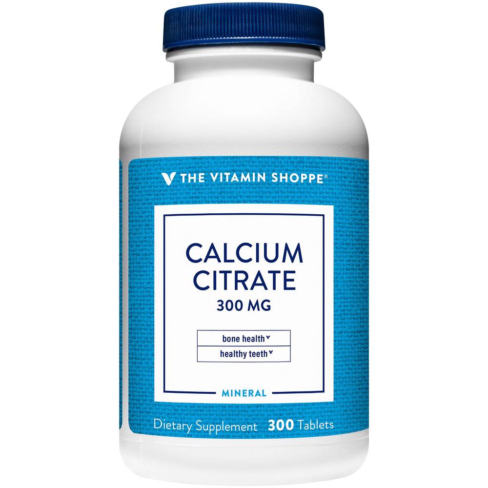 The Vitamin Shoppe Calcium Citrate 300 mg Mineral Tablets (300 ct)