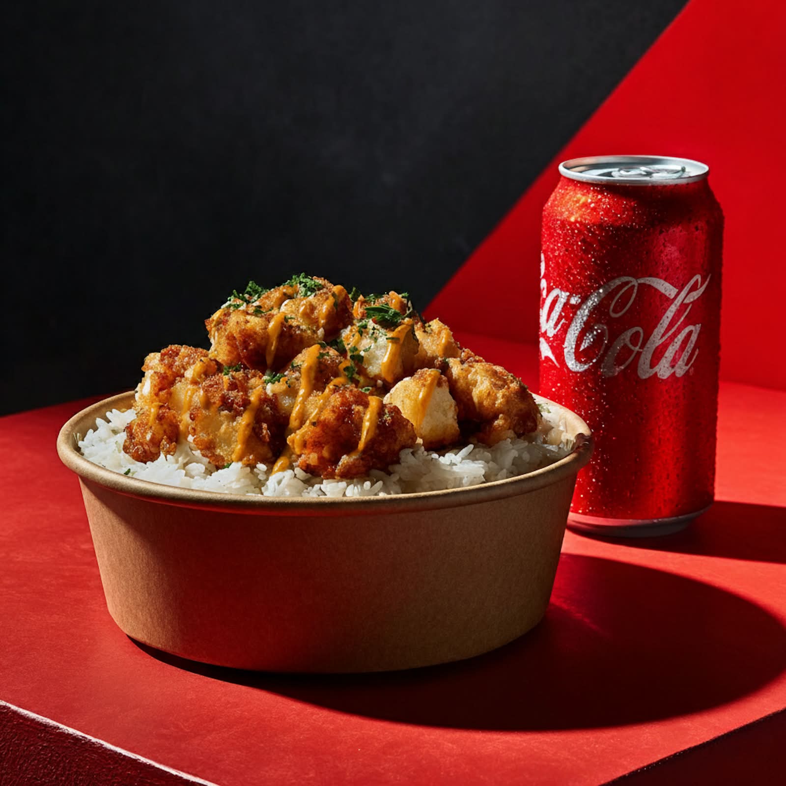 🥤🍗 Original Krousty curry + boisson