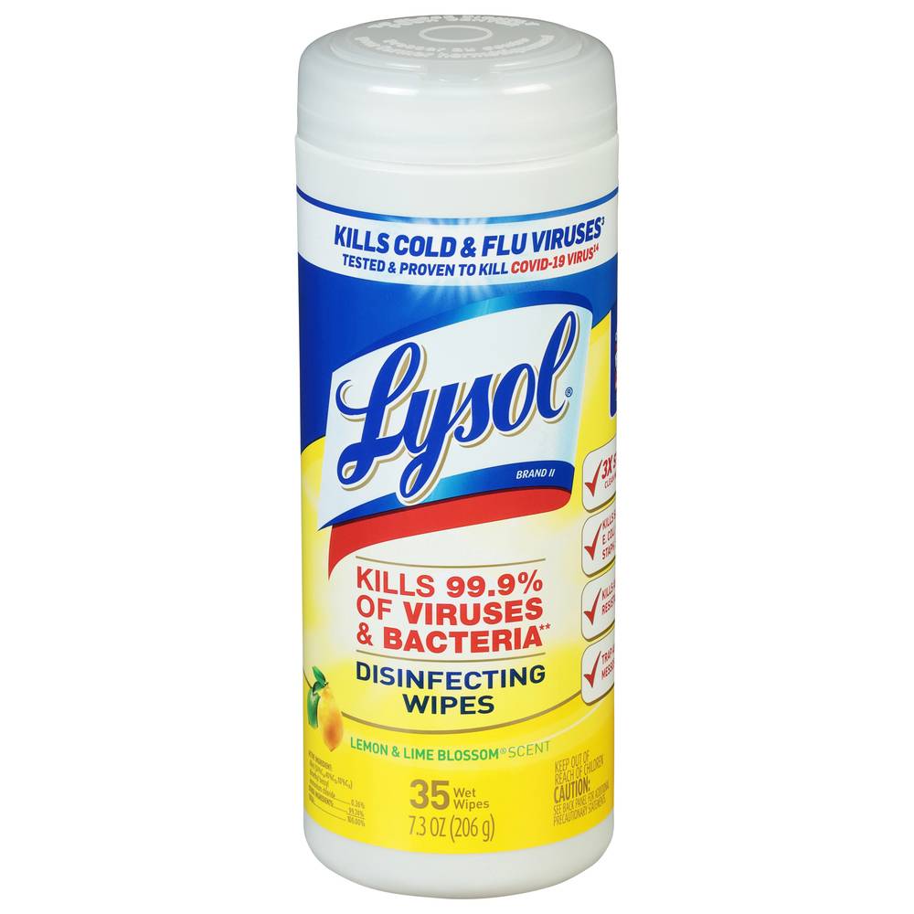 Lysol Disinfecting Wipes (35 ct) (lemon - lime blossom)