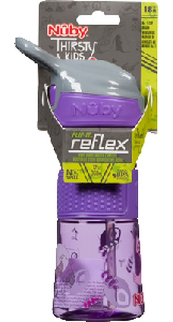 Nuby Thristy Kd Tall Flipit Rflx Softgrip 12 Oz