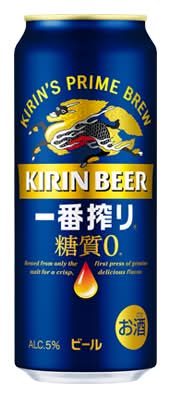 348029：キリン 一番搾り 糖質ゼロ 500ML缶 / Kirin Ichiban Shibori Zero-Carbs