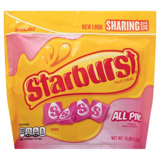 Starburst All Pink Strawberry Fruit Chews Sharing Size (15.6 ounce)