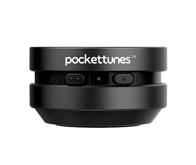 PocketTunes Black Bone Conduction Bluetooth Mini Instant Speakers