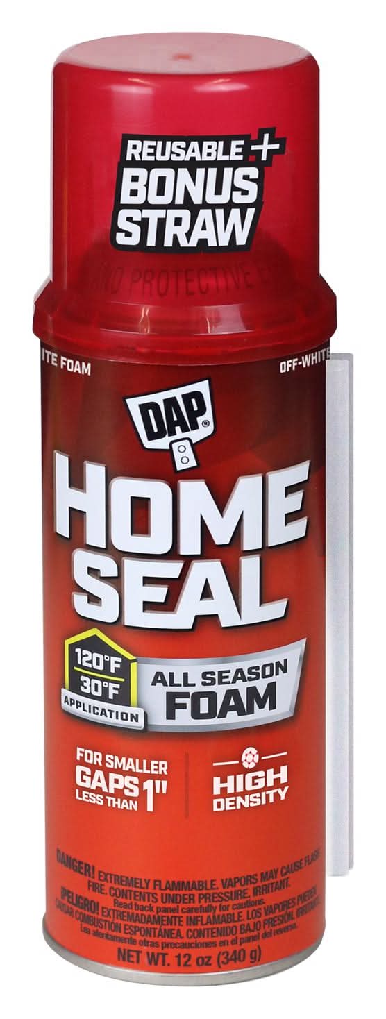 Touch 'N Foam Home Sealant Cream Polyurethane Foam Expanding Sealant 12 Oz
