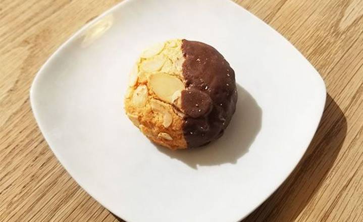 Chocolate Dipped Almond Cookie