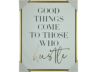 Enchante Good Things Come To Those Who Hustle, Canvas, 16 x 20 (H4823A GLD)