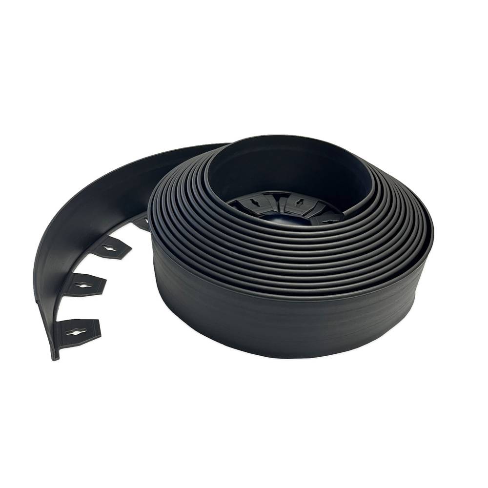 Expert Edge 60-ft x 4-in Black Plastic Landscape Edging Roll | 3403-60LW