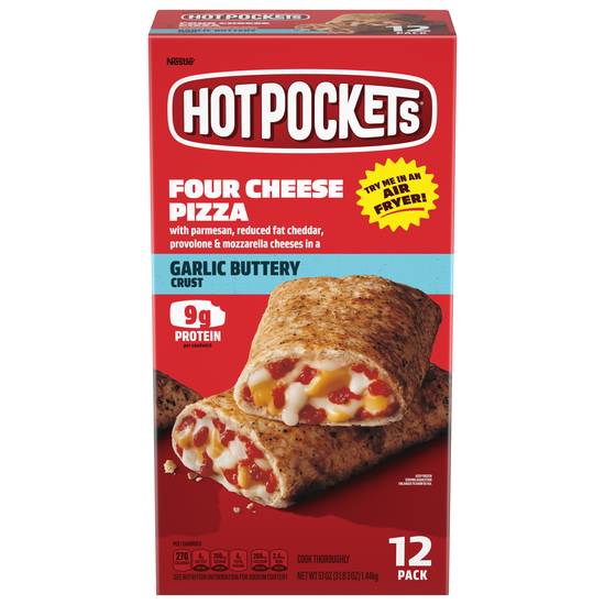 Hot Pockets Nestlé Garlic Buttery Crust Four Cheese Pizza (12 ct)