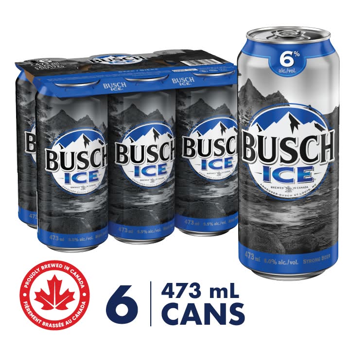 Busch Ice Beer (6 x 473 ml)