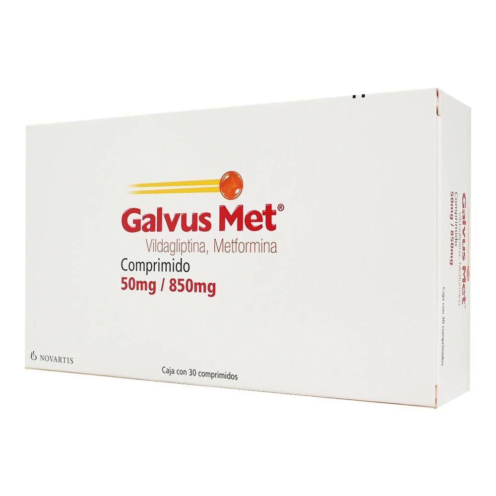 Novartis galvus met comprimidos 50 mg/ 850 mg (30 un)