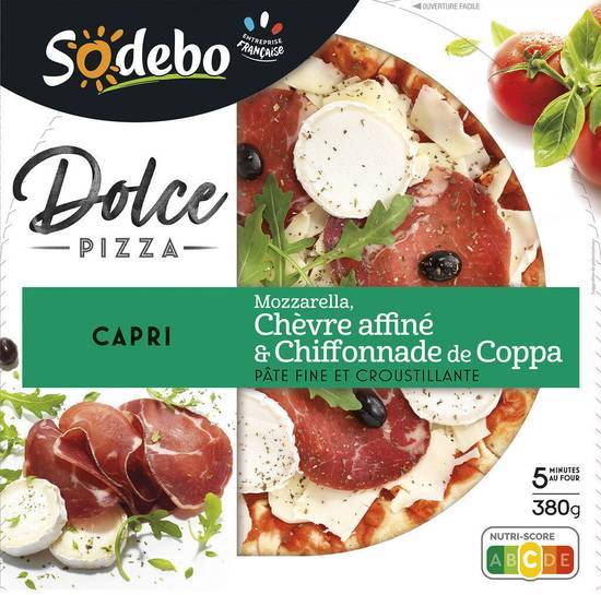 Dolce pizza - capri - sodebo - 380     g