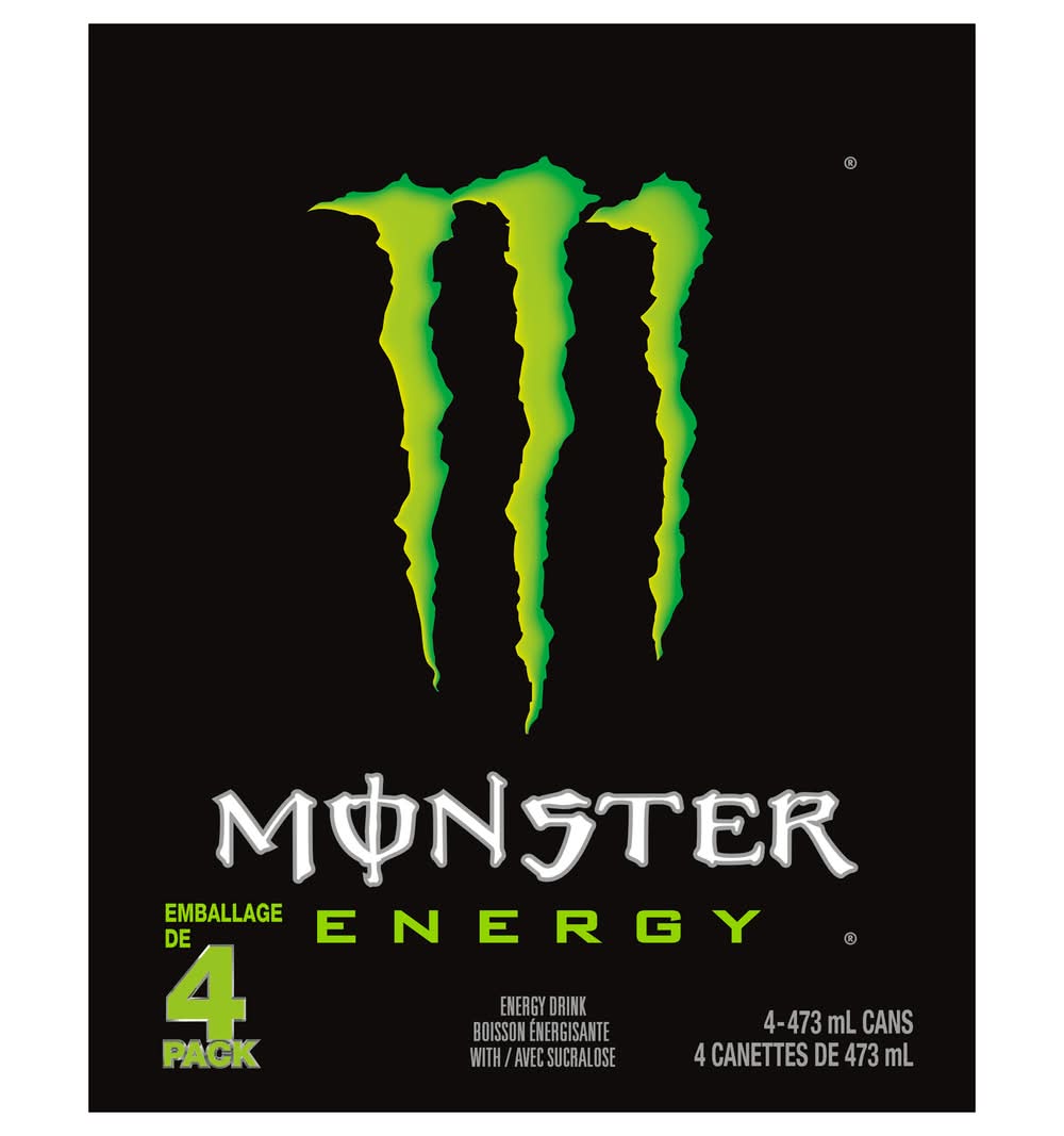 Monster Energy Original Drink (4 x 473 ml)