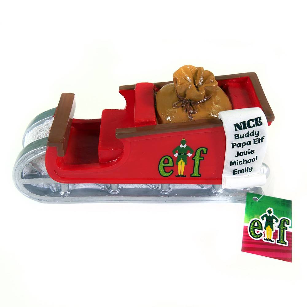 Elf Aquarium Ornament - Santa's Sleigh