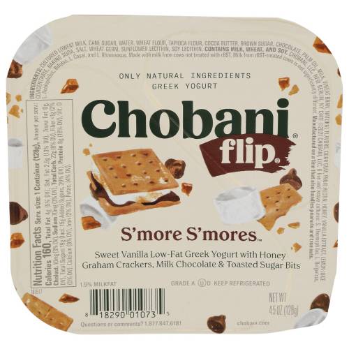 Chobani S'mores S'mores Flip Greek Yogurt