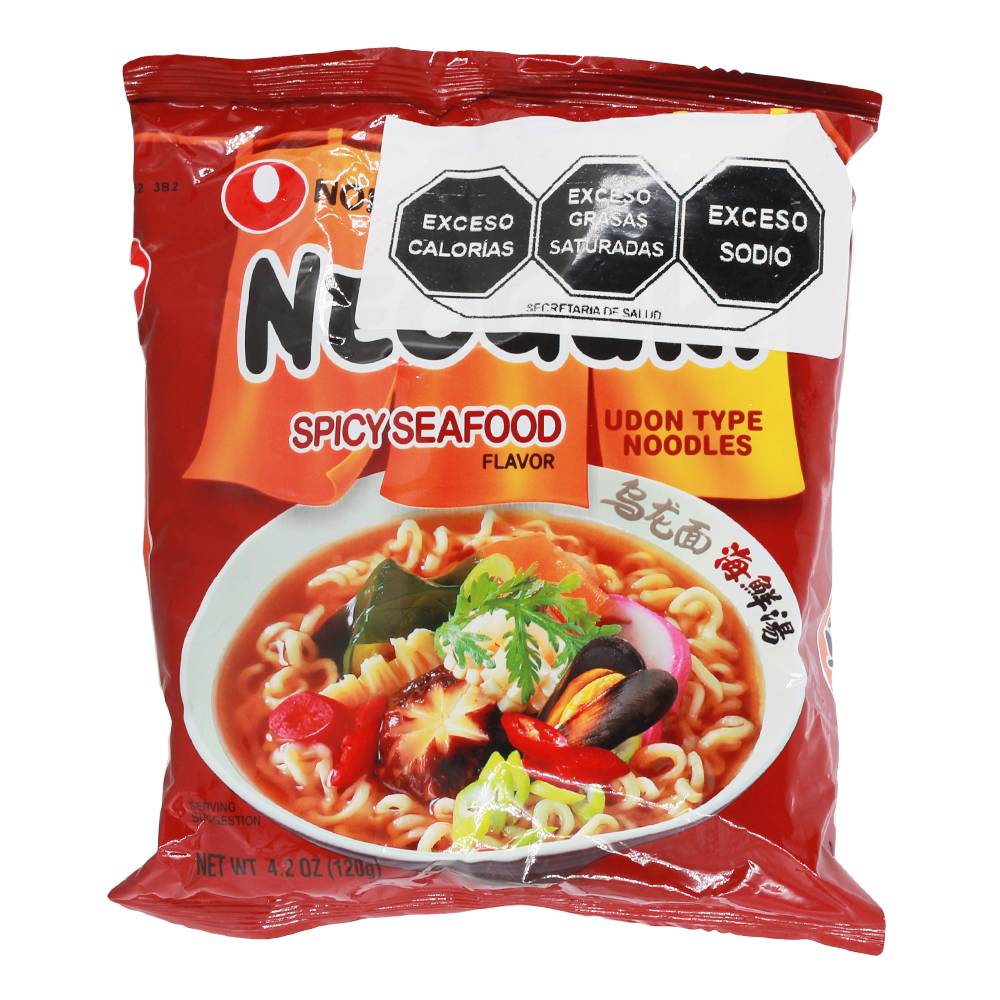 Nong shim sopa fideo sabor marisco picante (bolsa 120 g)