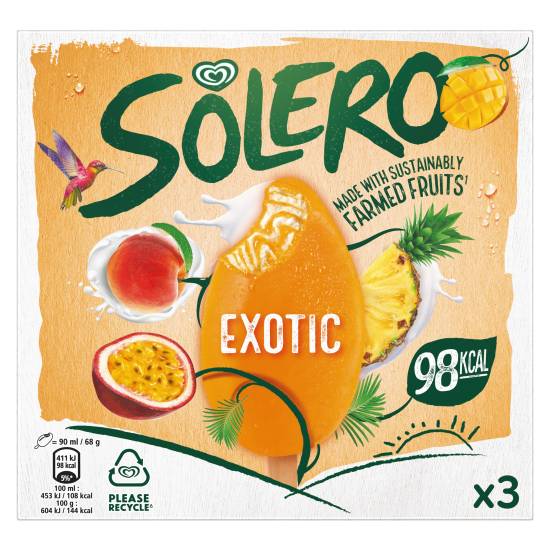 Solero Exotic Ice Cream (3 pack)