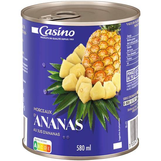 Casino Ananas en morceaux 340 g