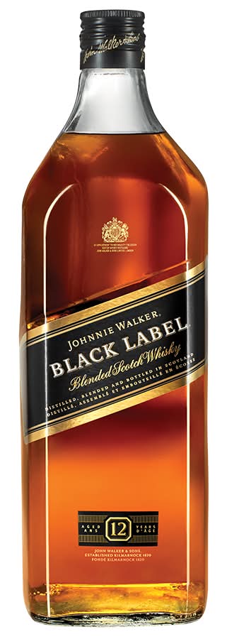 Johnnie Walker Black Label Blended Scotch Whisky (1.75 L)