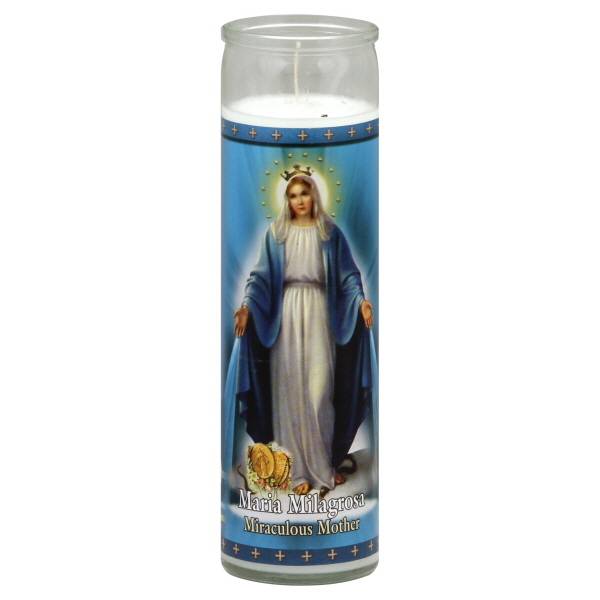 St Jude Miraculous Mother Glass Candle (1 lbs)