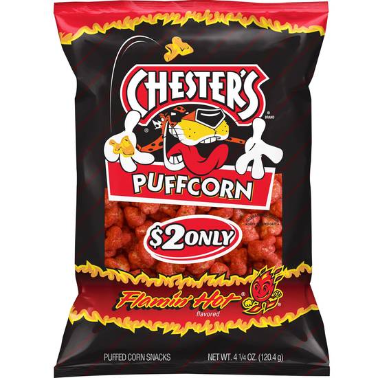 Chesters Puffcorn Flamin Hot Popcorn