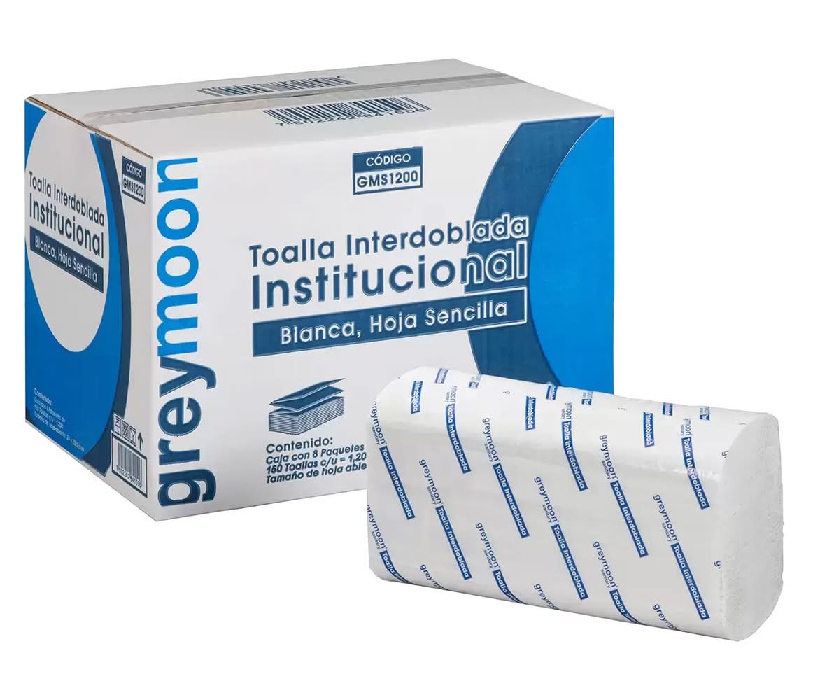 Greymoon · Toalla interdoblada institucional (1200 un)