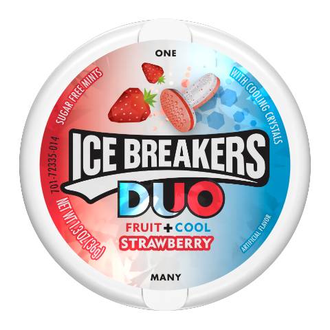 Ice Breakers Duo Fruit Cool Mints, Strawberry (1.3 oz)