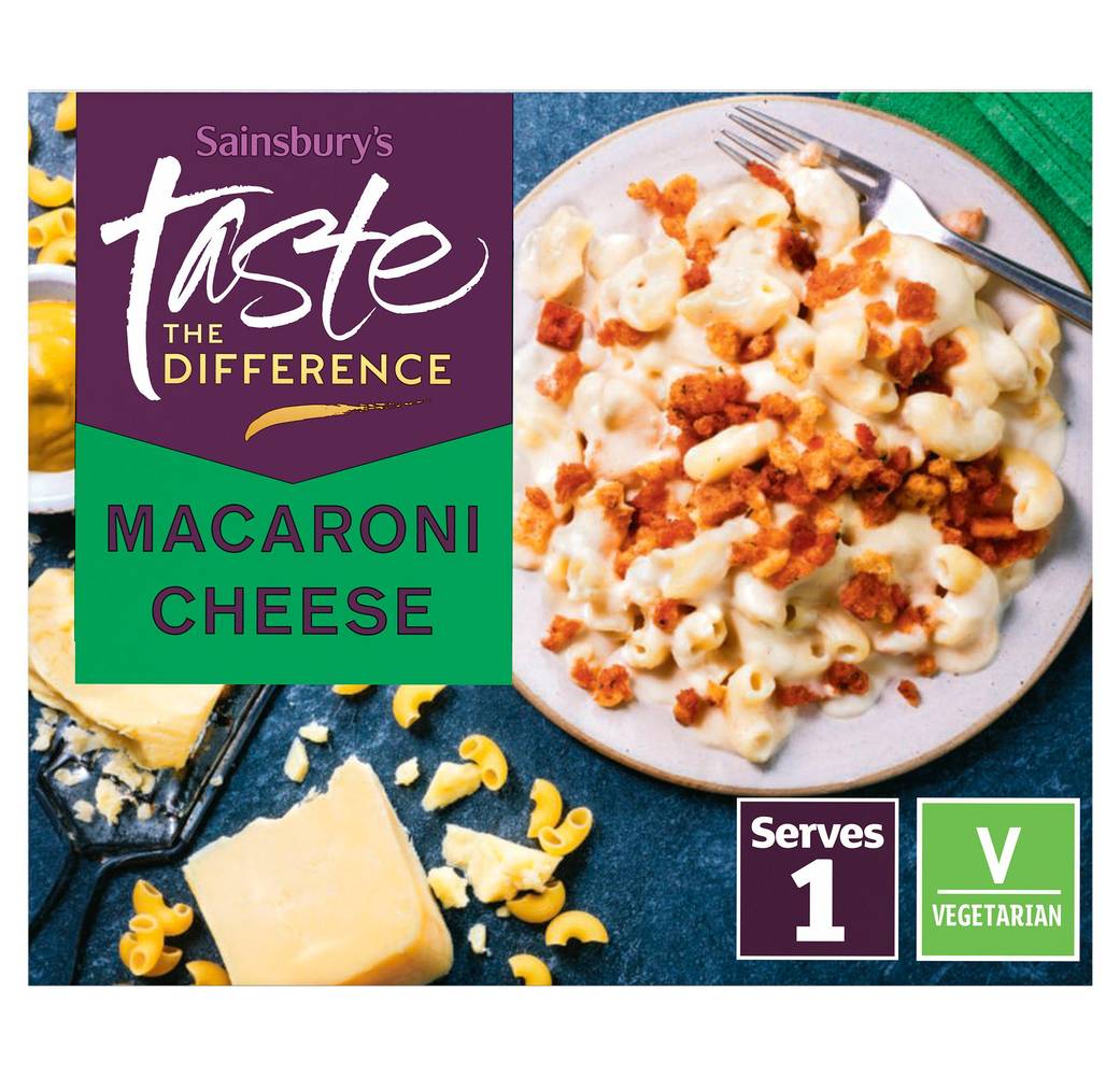 Sainsbury's Vintage Cheddar Macaroni Cheese Ready Meal For 1,  Taste the Difference 375g