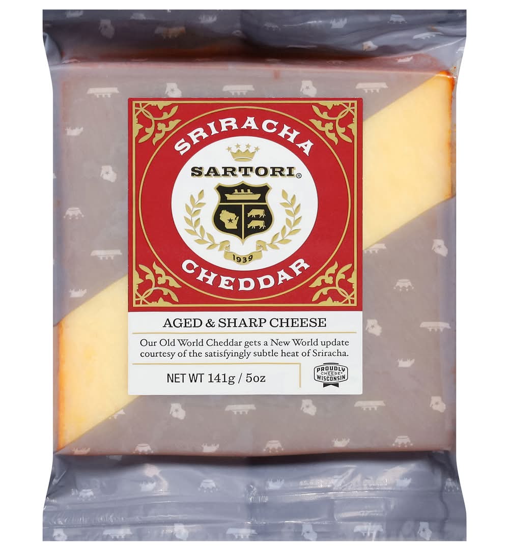 Sartori Sriracha Cheddar Aged & Shape Cheese (5 oz)