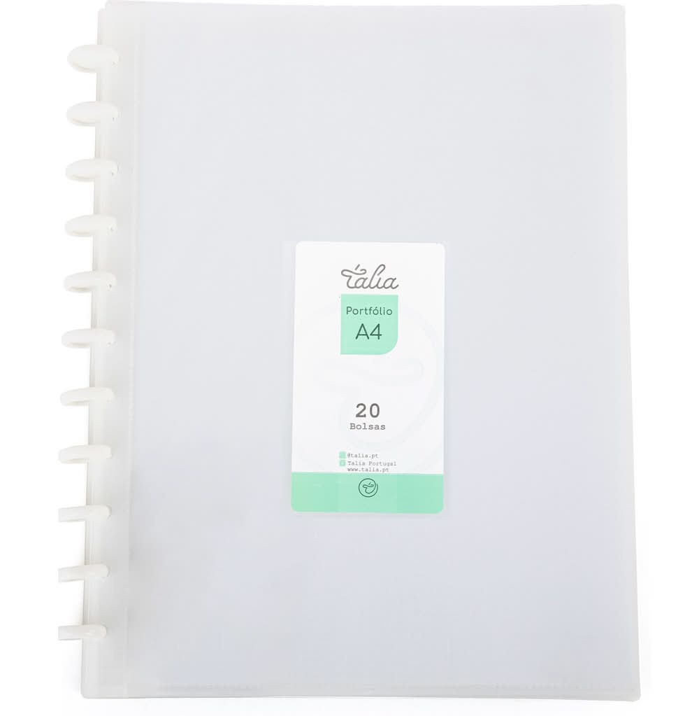 Capa Catálogo A4 20 Bolsas Transparentes Talia