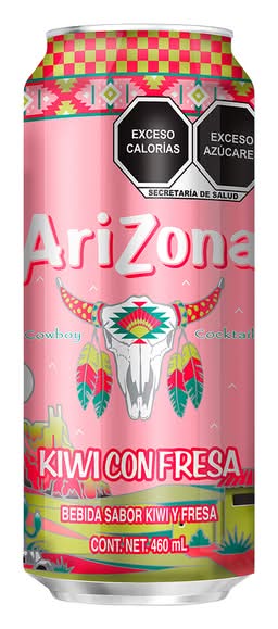 AriZona · Bebida cóctel de juego, kiwi-fresa (460 ml)