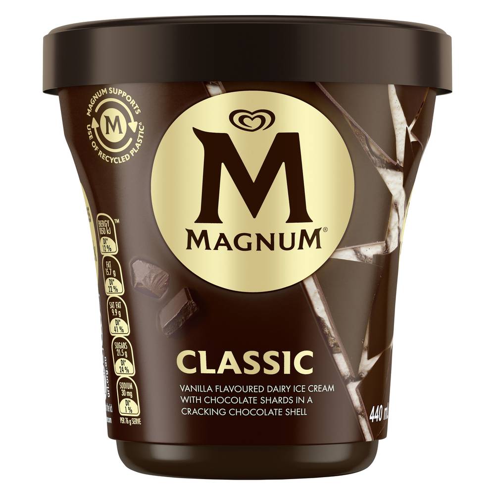 Magnum Ice Cream Classic Tub 440ml