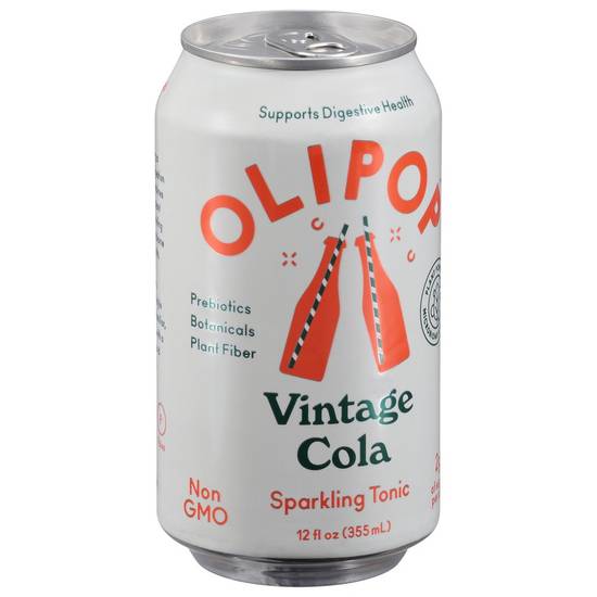 Vintage Cola Sparkling Tonic Olipop 12 fl oz
