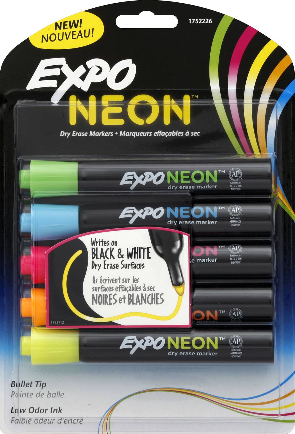 Expo Bullet Tip Assorted Colors Dry Erase Markers