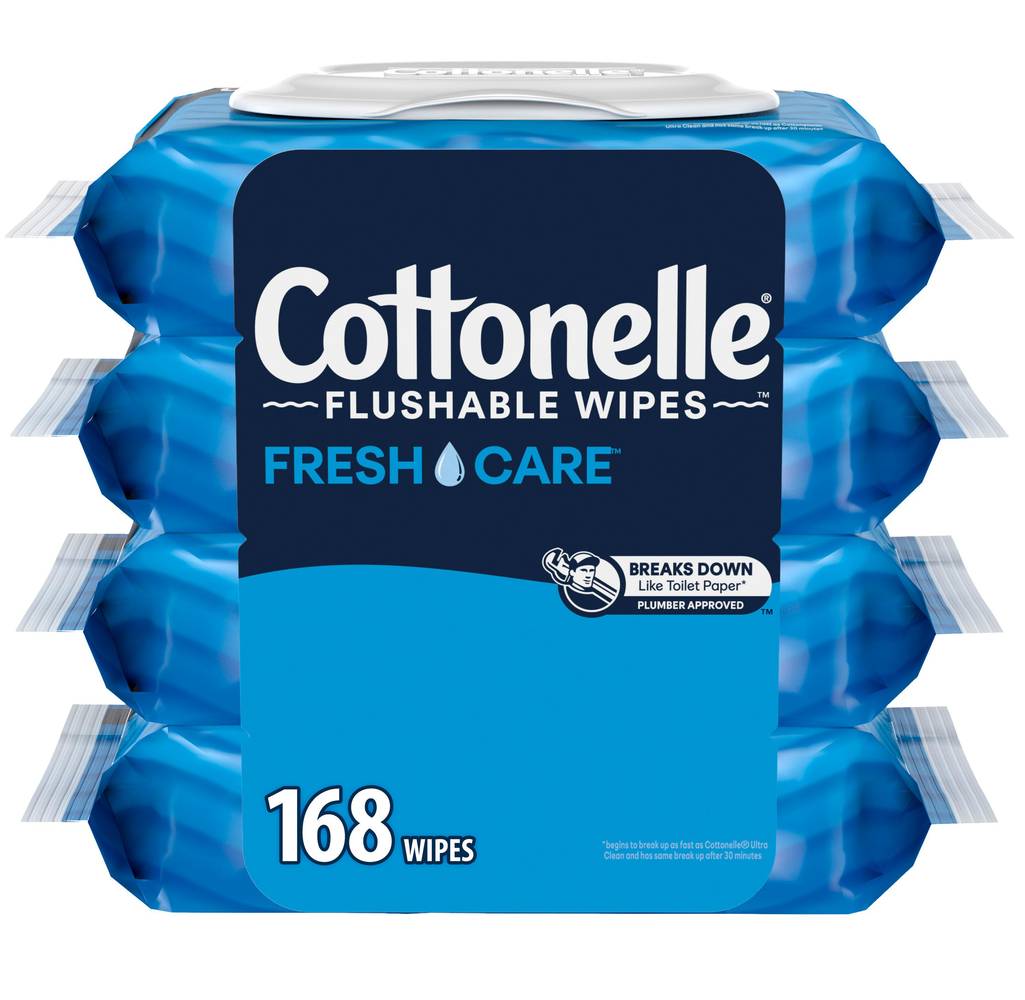 Cottonelle Flushable Superior Clean Wet Wipes (4 ct)