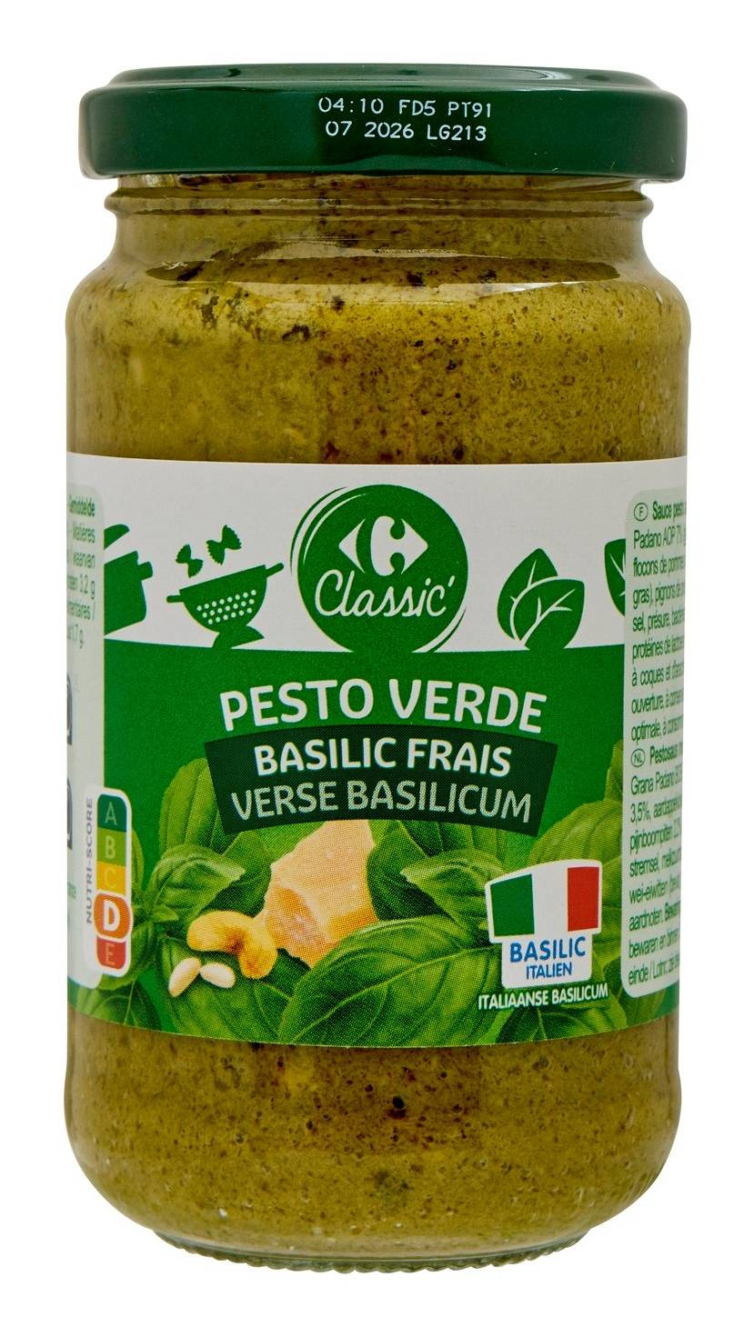 Carrefour Classic' - Sauce pesto basilic frais (190g)