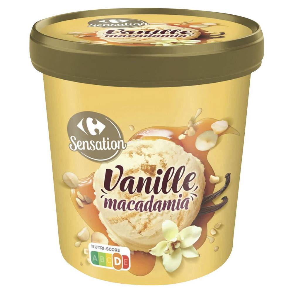 Carrefour Sensation - Glace vanille macadamia