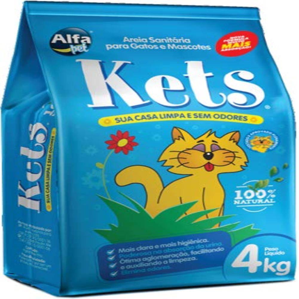 Kets areia higiênica para gatos (4kg)
