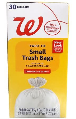 Complete Home Drawstring Trash Bags 4 Gallon