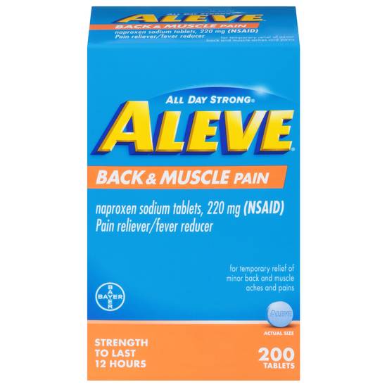 Aleve Naproxen Sodium Back & Muscle Pain Tablets