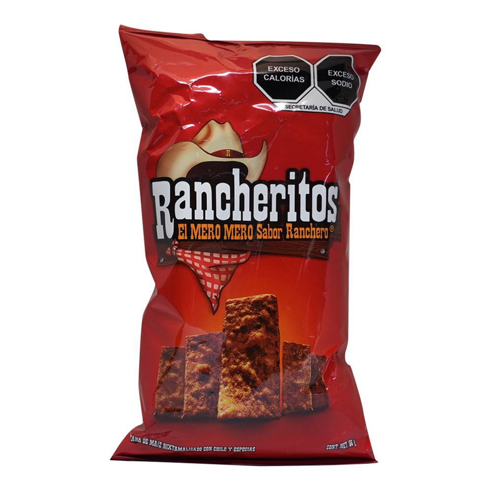 Rancheritos frituras de maíz con chile y especias