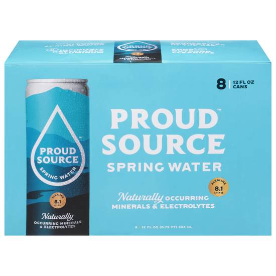 Proud Source Spring Water (8 pack, 12 fl oz)