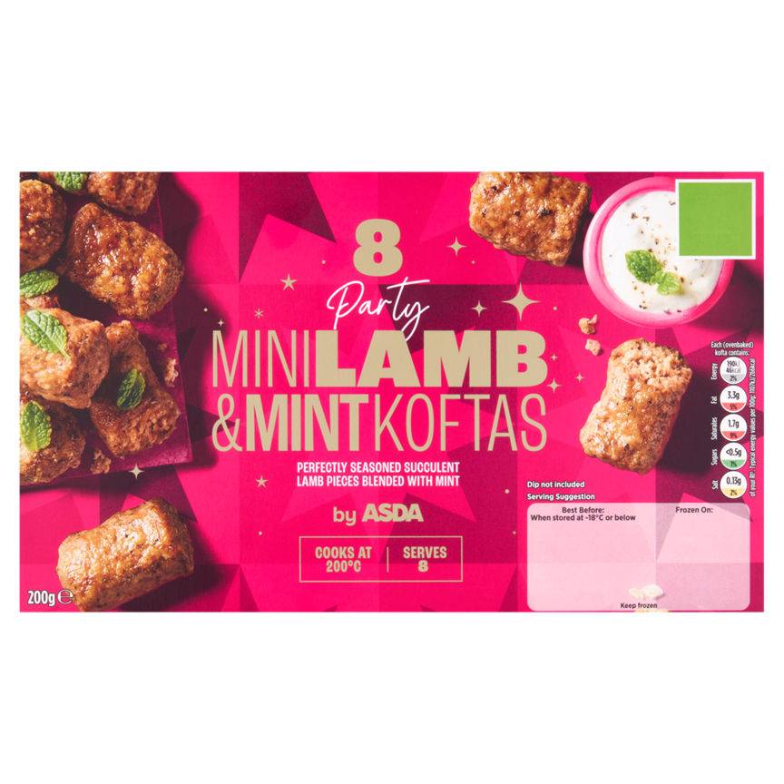 ASDA Party Minilamb & Mintkoftas (8 pack)