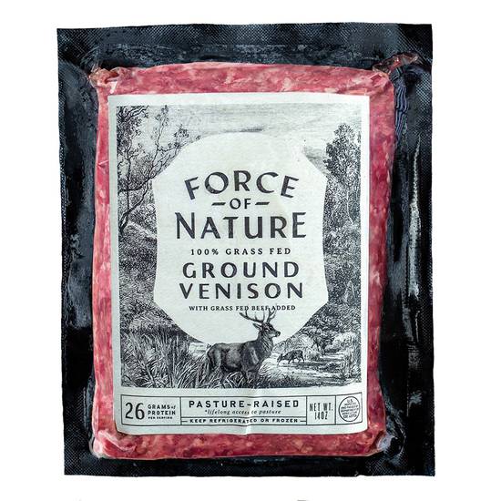 Force Of Nature Grass Fed Fresh Ground Venison