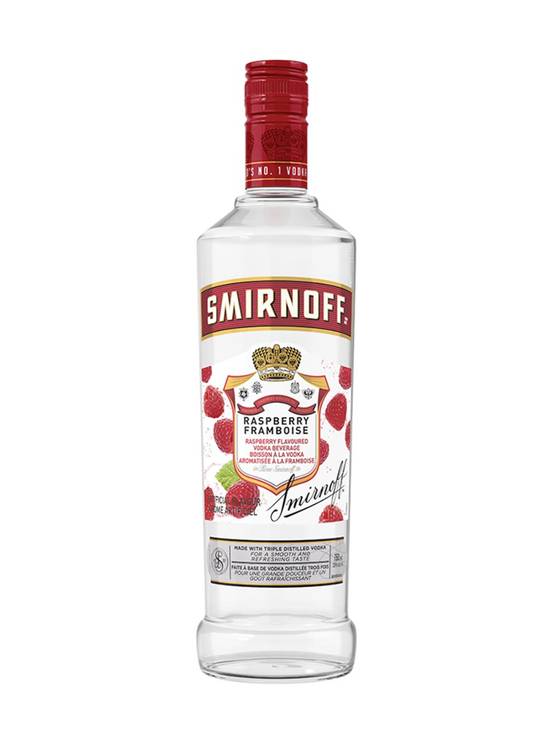 Smirnoff Raspberry Framboise Distilled Vodka (750 ml)